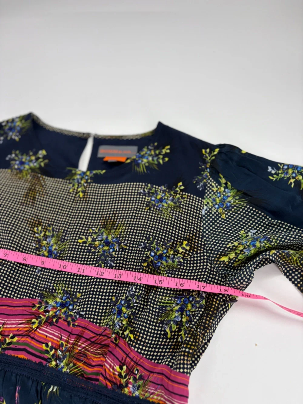 Anthropologie Bhanuni by Jyoti Floral Peplum Short-Sleeve Blouse - Picture 8 of 11